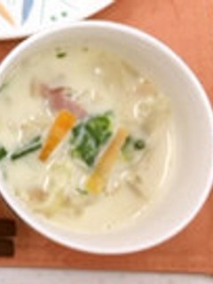 おいしく減塩 豆乳スープ-レシピのメイン写真