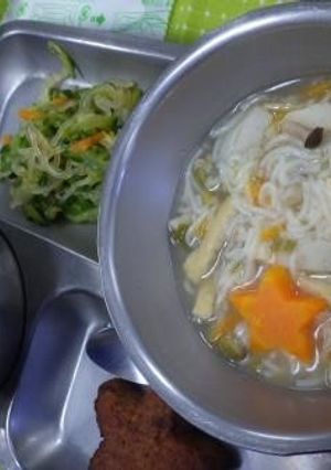 オクラにゅうめん 河内長野市学校給食-レシピのメイン写真