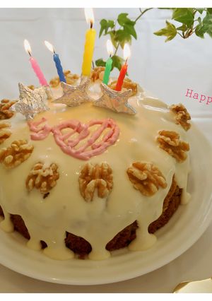 ころりん♪バースデーキャロットケーキ-レシピのメイン写真