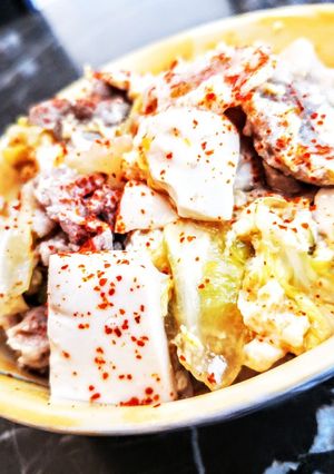 豚バラキャベツの卵とじ丼-レシピのメイン写真