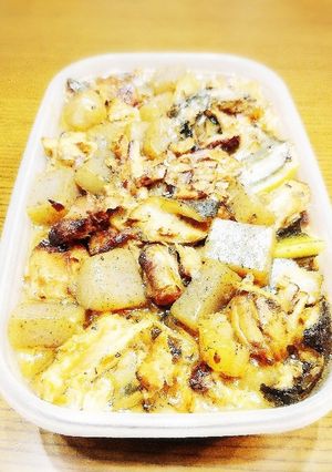 作り置き　マグロのアラとコンニャク煮物-レシピのメイン写真
