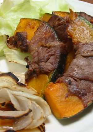 肉巻きかぼちゃ-レシピのメイン写真