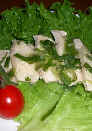 鶏むね肉のネギソース-レシピのメイン写真