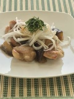 なすと鶏肉のさっぱり煮(透析食)-レシピのメイン写真