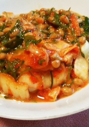 美肌に♪♪めかぶ納豆キムチやっこ-レシピのメイン写真