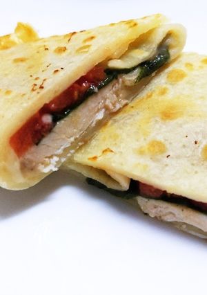 鶏ハムとトマトのブリトー-レシピのメイン写真