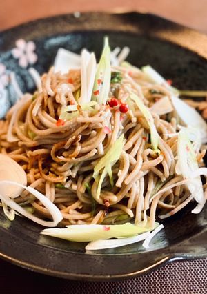⌘辣油でピリッと塩焼き蕎麦⌘-レシピのメイン写真