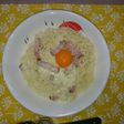 インスタント塩ラーメンで簡単カルボナーラ