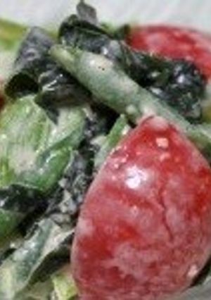 トマトとさやいんげんのごまサラダ-レシピのメイン写真