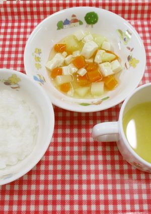 保育園離乳食9～11か月頃⑱豆腐根菜煮物-レシピのメイン写真