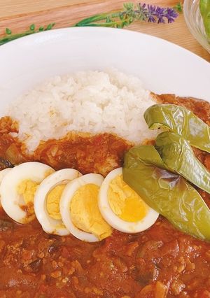 免疫力UP！夏野菜とレバーのキーマカレー-レシピのメイン写真