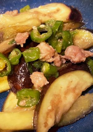 日光唐辛子となすと空芯菜の味噌炒め-レシピのメイン写真