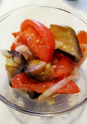 やみつき　トマトとなすのおつまみマリネ-レシピのメイン写真