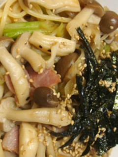 贅沢!シメジたっぷり和風パスタ-レシピのメイン写真