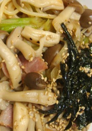 贅沢！シメジたっぷり和風パスタ-レシピのメイン写真