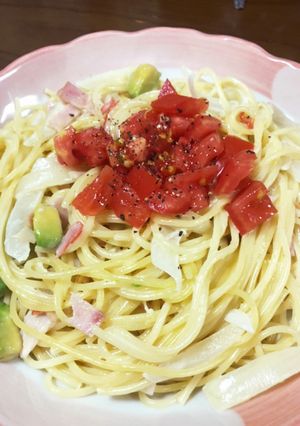 家にある物で簡単クリームパスタ　あっさり-レシピのメイン写真