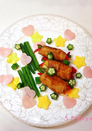 七夕肉巻きプレート-レシピのメイン写真