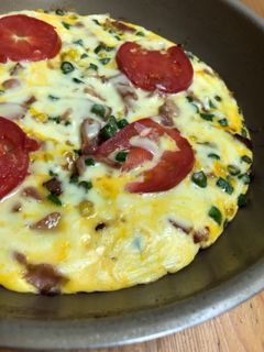 フライパンで適当簡単オープンオムレツ!-レシピのメイン写真