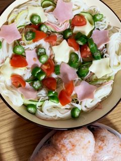 七夕 素麺 こども-レシピのメイン写真