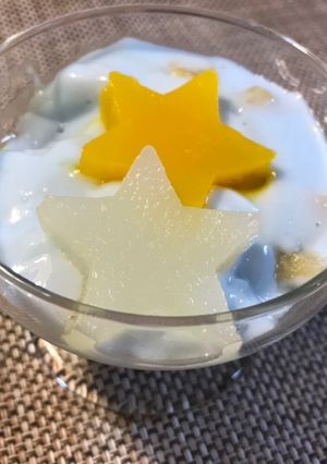 七夕ゼリー(フルーチェ)w-レシピのメイン写真