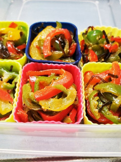 ピーマンと塩昆布の炒め物(弁当用)-レシピのメイン写真