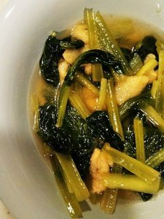 松山揚げと小松菜の簡単煮物-レシピのメイン写真