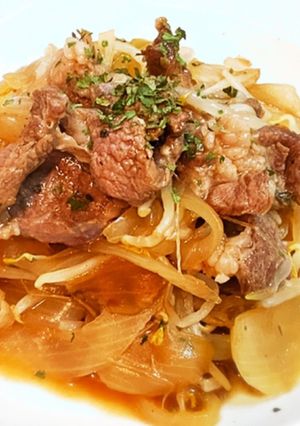 簡単ヘルシー☆油を使わないジンギスカン風-レシピのメイン写真