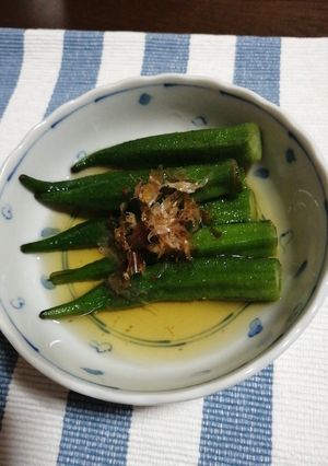 さっぱり飽きない美味しいさオクラのお浸し-レシピのメイン写真