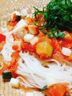 そうめんカポナータ-レシピのメイン写真