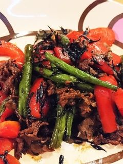 牛肉とひじきのピリ辛炒め-レシピのメイン写真