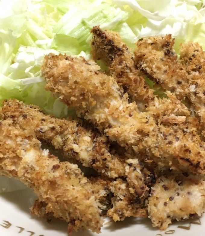 簡単揚げ焼き ささみの粒マスタードフライ by クックM6DK2O