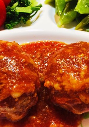 簡単煮込みハンバーグふわふわ-レシピのメイン写真