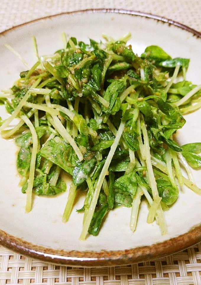 簡単♫豆苗のごまマヨ和え-レシピのメイン写真