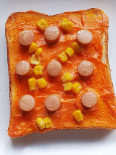 クリチとケチャップのトースト-レシピのメイン写真