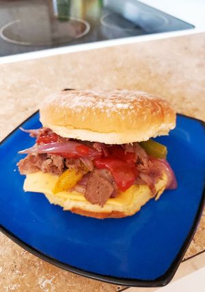 チーズステーキサンド-レシピのメイン写真