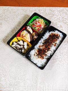 椎茸のコーンマヨ、ツナマヨ焼きのお弁当-レシピのメイン写真