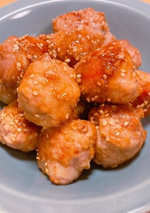 豚こまボール☆お弁当おかずにも！-レシピのメイン写真