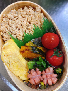 鶏そぼろ弁当-レシピのメイン写真