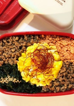 のっけ弁当(4色そぼろ)-レシピのメイン写真