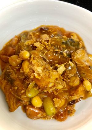 サバ缶とサラダ豆のコク旨トマト煮込み-レシピのメイン写真