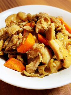 鶏もも肉と舞茸・人参の煮物-レシピのメイン写真