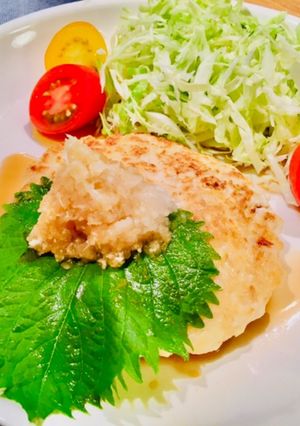 ふわっふわ♡ヘルシー山芋豆腐ハンバーグ♡-レシピのメイン写真