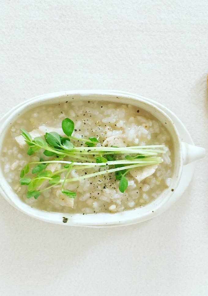 【朝がゆ】鶏むね肉と蕎麦の実の薬膳がゆ-レシピのメイン写真
