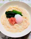 夏簡単ランチ！小松菜明太子豆乳冷やし素麺