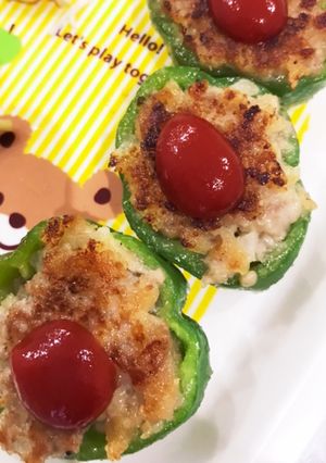 ピーマンの肉詰め-レシピのメイン写真