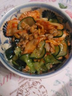 胡瓜のキムチ納豆和え-レシピのメイン写真