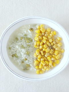 【朝がゆ】緑豆とコーンの薬膳がゆ-レシピのメイン写真