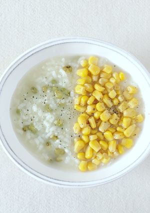 【朝がゆ】緑豆とコーンの薬膳がゆ-レシピのメイン写真