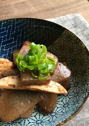 コンニャクを甜麺醤で炒める-レシピのメイン写真