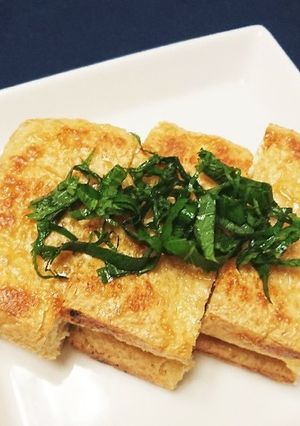 簡単！美味しい！栃尾揚げ大葉とポン酢で-レシピのメイン写真